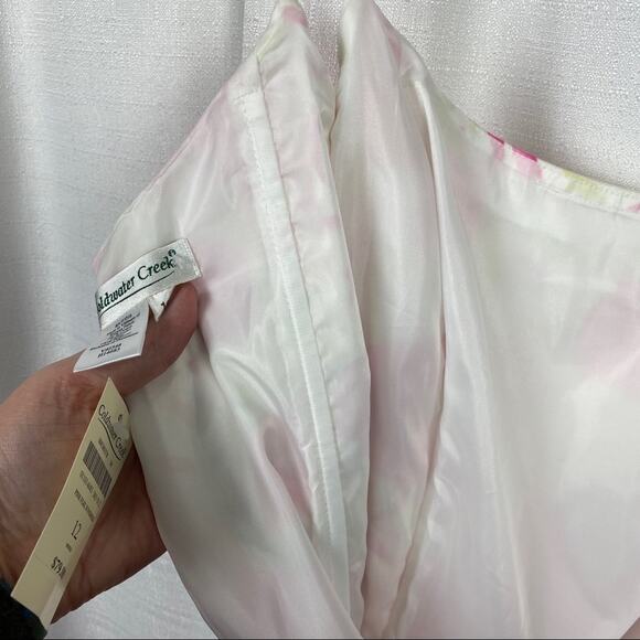 Coldwater Creek Pink Floral Midi Length Sundress Sz.12 NWT - Picture 11 of 15